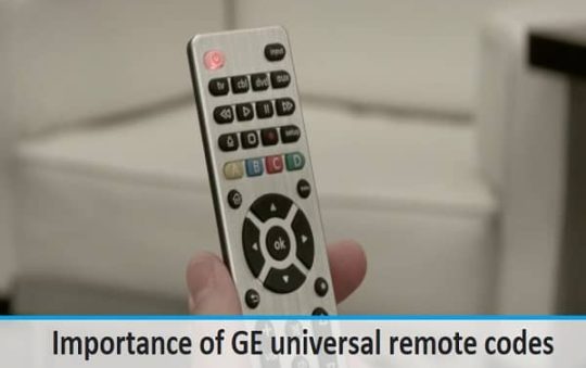 Importance of GE universal remote codes